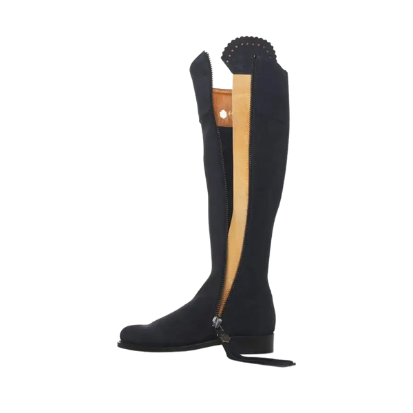 Fairfax & Favor Regina Suede Boots in Navy