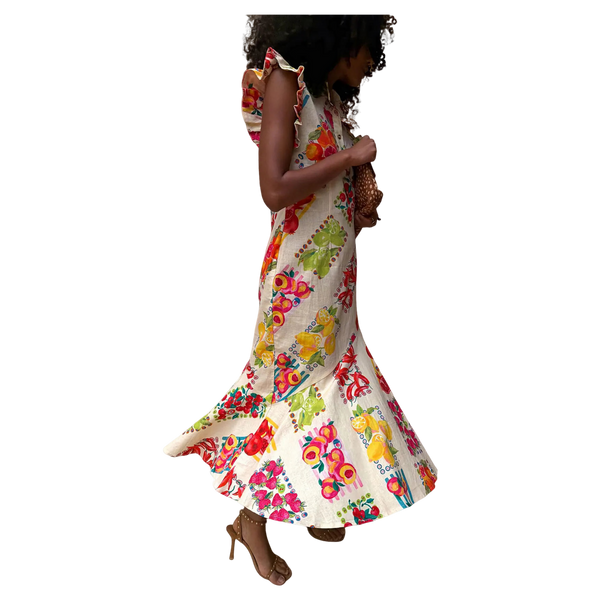 Never Fully Dressed Fruit Sticker Remi Dress
