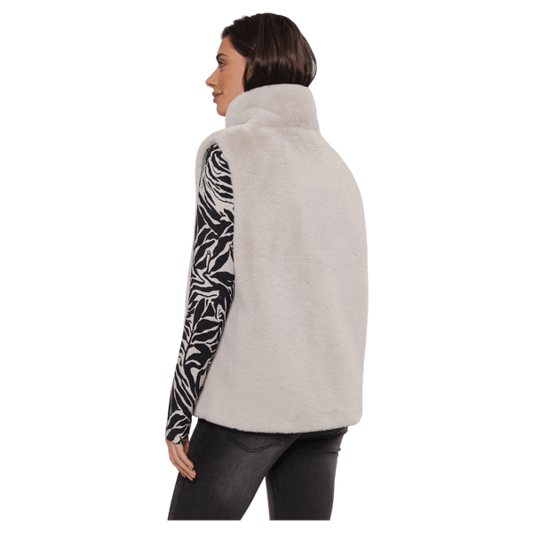 Rino & Pelle Lison Short Faux Fur Gilet