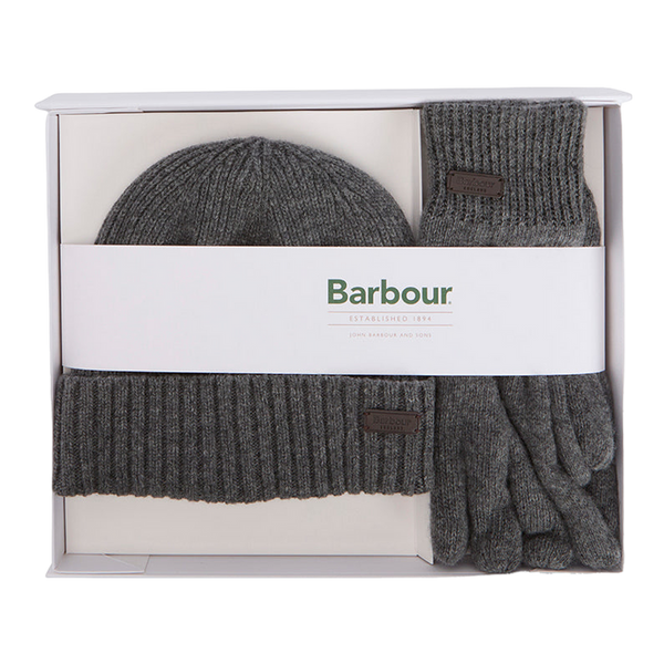 Barbour Carlton Beanie & Gloves Gift Set