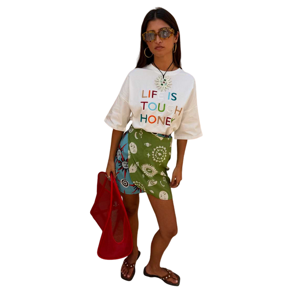 Never Fully Dressed Life Is Tough Embroidered T-shirt