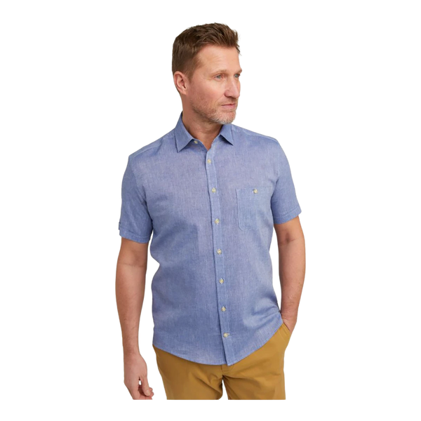 Double Two Linen/Cotton Short Sleeve Shirt
