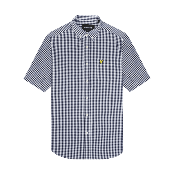 Lyle & Scott Short Sleeve Slim Fit Gingham Shirt
