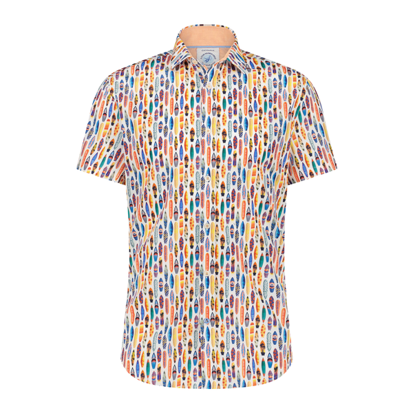 A Fish Named Fred Short Sleeve Surfboard Shirt for Men