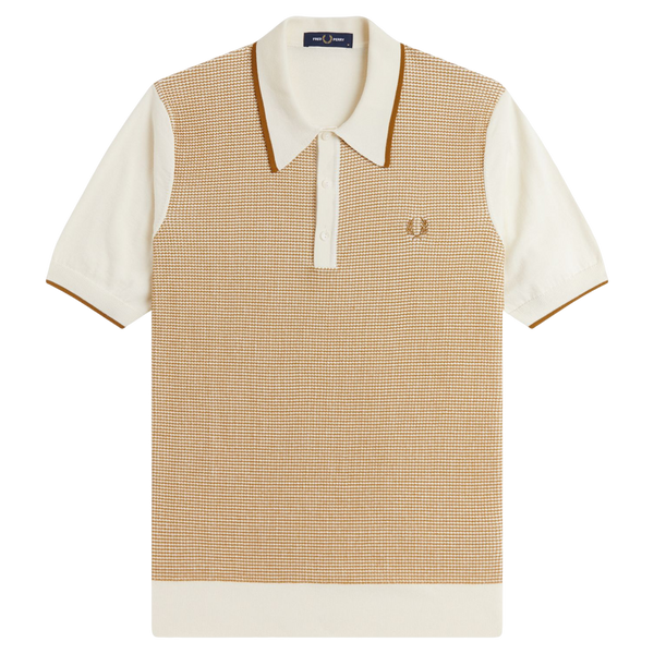Fred Perry Tonic Waffle Knitted Polo Shirt