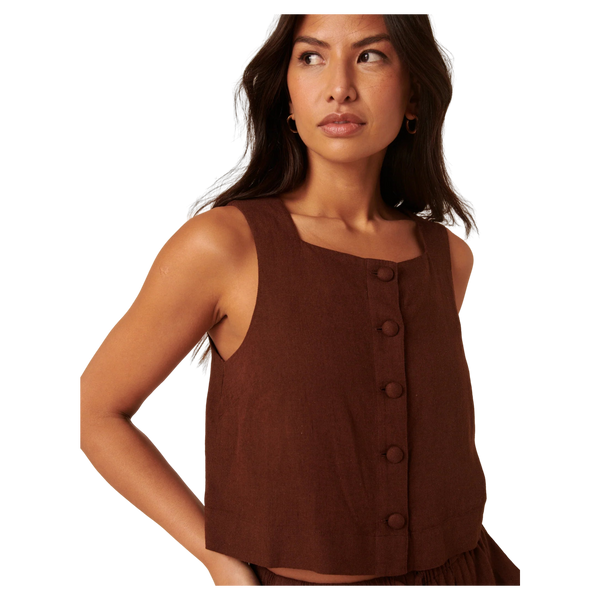 Nobody's Child Sammie Button Front Tank