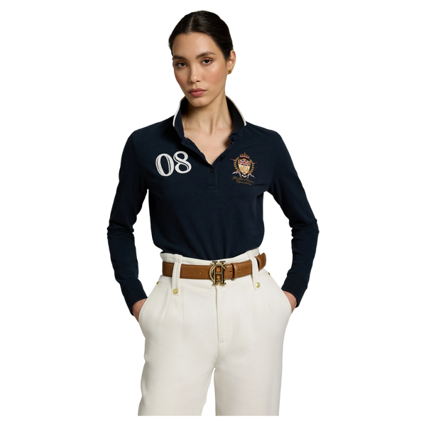 Holland Cooper Heritage Long Sleeve Polo Shirt