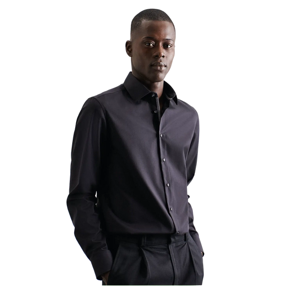 Seidensticker Long Sleeve Tailored Fit X-Tall Shirt With Trim for Men