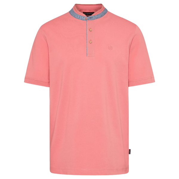Bugatti Collarless Polo Shirt
