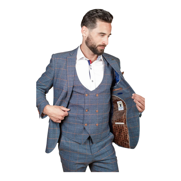 Marc Darcy Jenson Check Suit Jacket