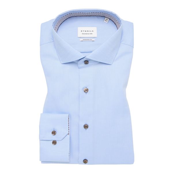 Eterna Modern Fit Textured Shirt