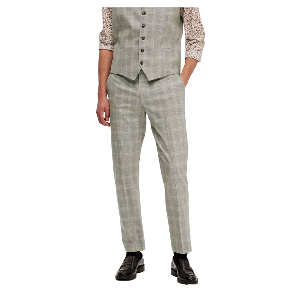 Selected Slim Fit Neil Checked Trousers for Men