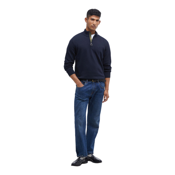 Barbour Cotton Half Zip Knitted Jumper
