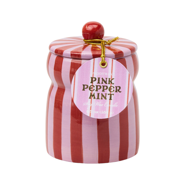 Paddywax Cabana 6.5oz Striped Candle
