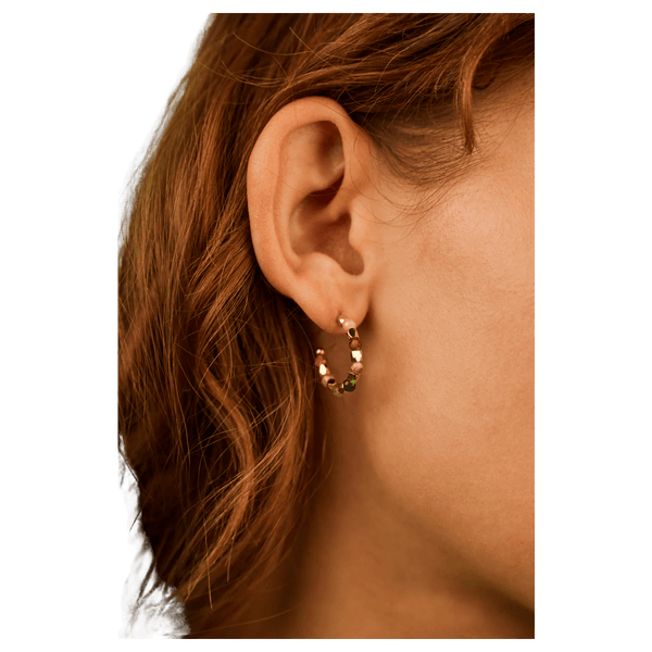 Estella Bartlett Coco Gemstone Bubble Hoop Earrings for Women