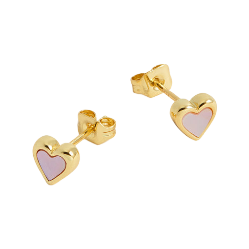 Estella Bartlett Pearl Heart Stud Earrings
