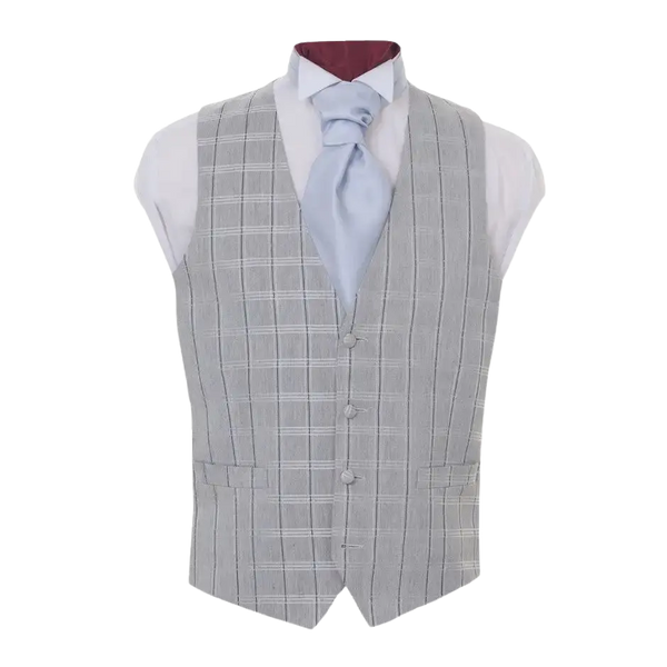 Fancy Waistcoat in Grey Multi Check