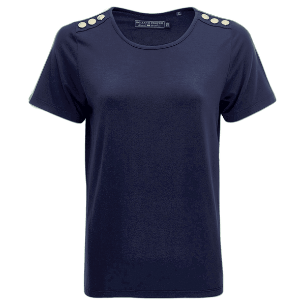 Holland Cooper Relax Fit Vee Neck Tee