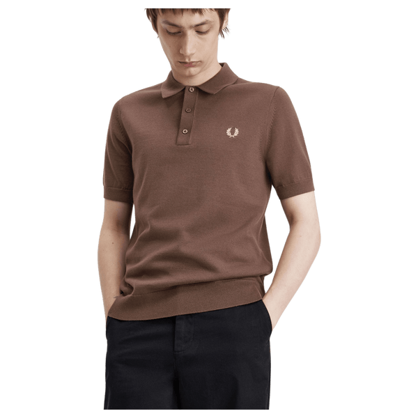 Fred Perry Short Sleeve Knitted Polo Shirt