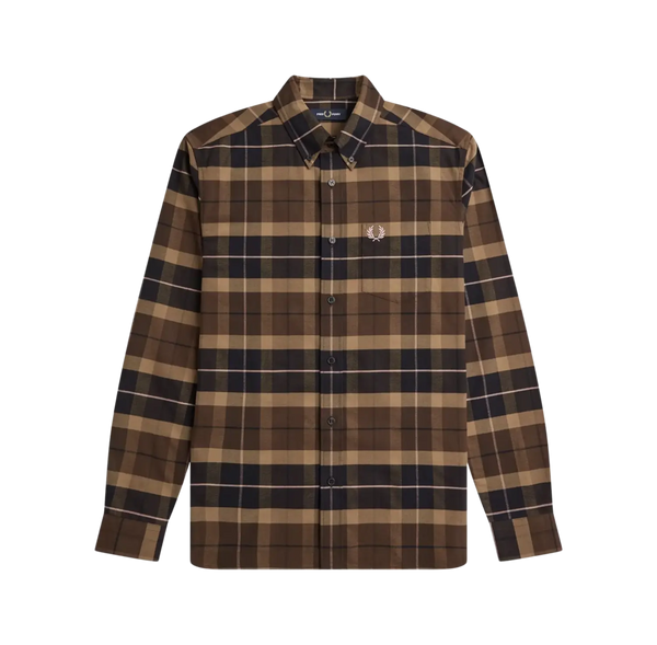 Fred Perry Brushed Tartan Long Sleeve Shirt