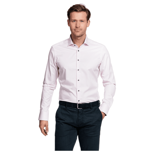 Giordano Superfine Twill Long Sleeve Shirt With Trim for Men