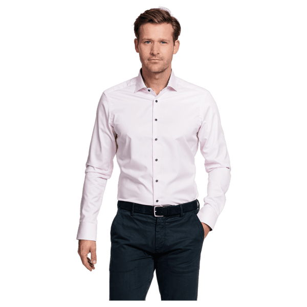 Giordano Superfine Twill Long Sleeve Shirt With Trim