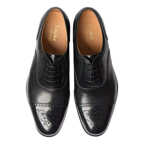 Loake Woodstock Shoes for Men in Black