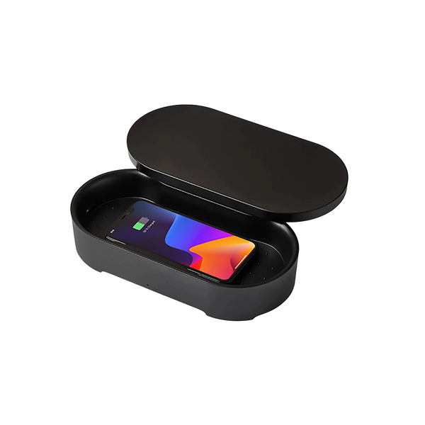 Lexon Oblio Box - 2-in-1 Wireless Charger and Sanitiser