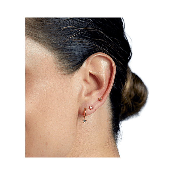 Orelia Jewellery Crystal Star Drop Huggie & Stud 3 Pack