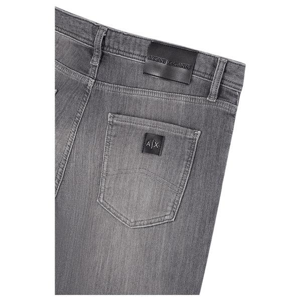 Armani Exchange Armani Exchange Slim Fit Knitted Stretch Jeans in Grey
