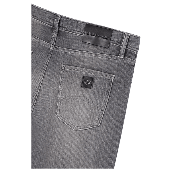 Armani Exchange Slim Fit Knitted Stretch Jeans in Grey
