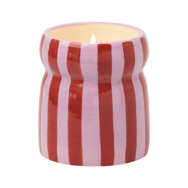 Paddywax Cabana 6.5oz Striped Candle