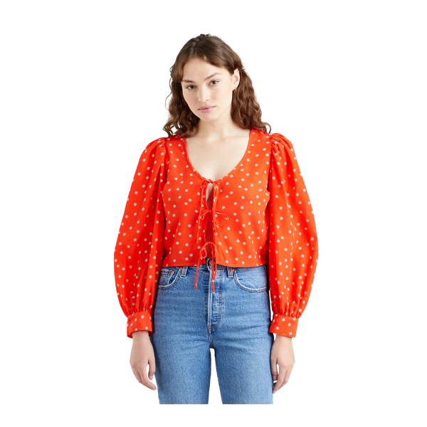 Levi's Fawn Tie Blouse