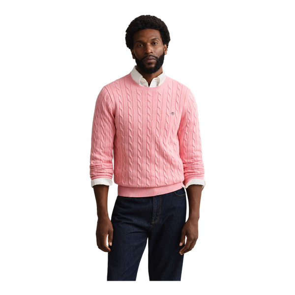 GANT Cotton Cable Crew Neck