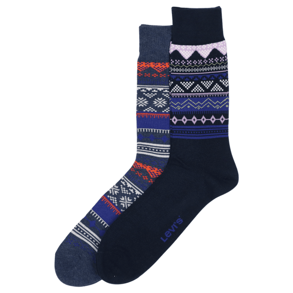 Levi's Regular Cut Fairisle Boot Socks for Men