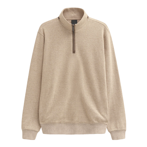 Bugatti 1/4zip Herringbone Sweatshirt