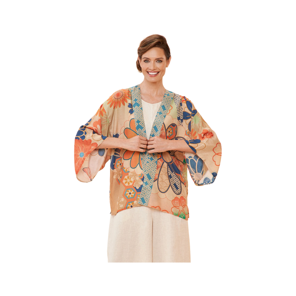 Powder 70s Kaleidoscope Floral Kimono Jacket
