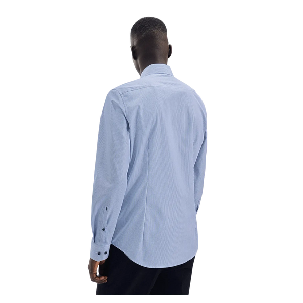 Seidensticker Long Sleeve Regular Fit Stripe Shirt With Trim