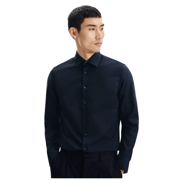 Seidensticker Long Sleeve Slim Fit Shirt With Trim