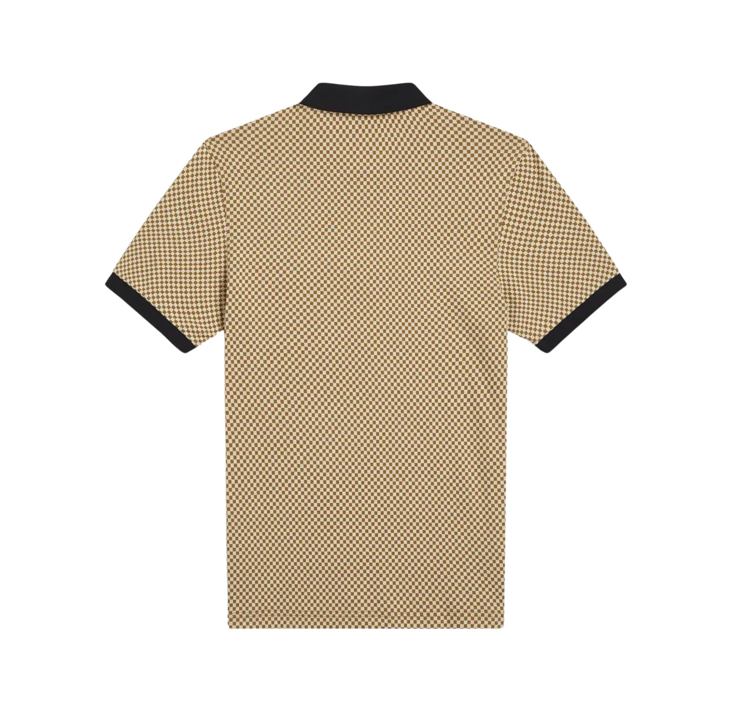 fred perry contrast stripe tartan shirt
