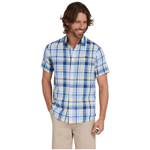 Raging Bull Madras Check Short Sleeve Shirt