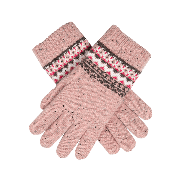 Dents Fairisle Knit Gloves for Women