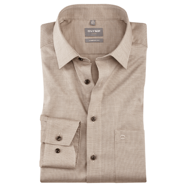 Olymp Textured Long Sleeve Formal Shirt