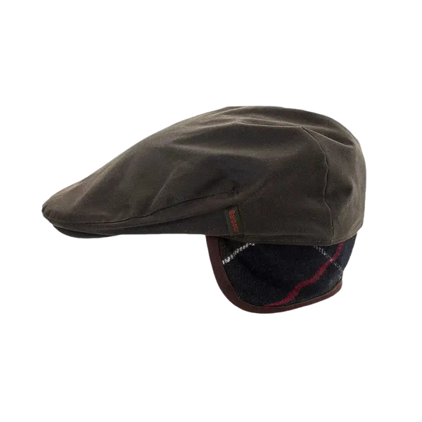 Barbour Cheviot Tartan Cap in Olive