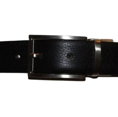 Oxford Leathercraft Reversible Belt in Black/Brown with Silver Coloured Buckle