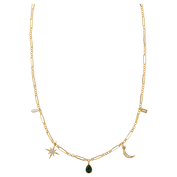 Orelia Jewellery Mixed Celestial Charm Necklace