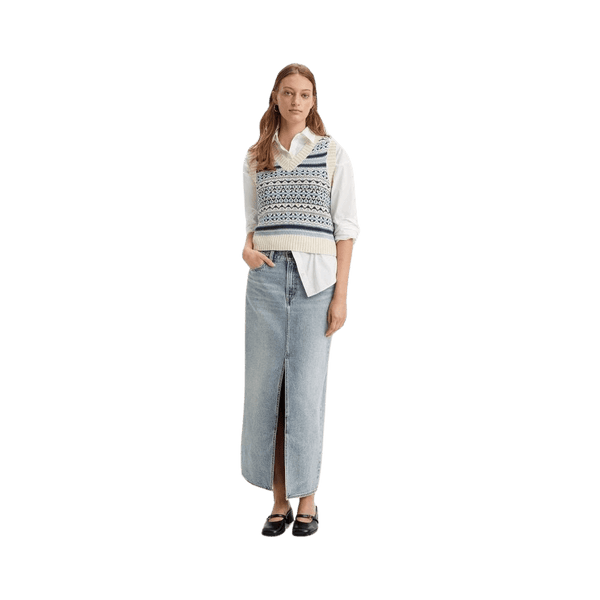 Levi's Ankle Column Mid-Rise Skirt