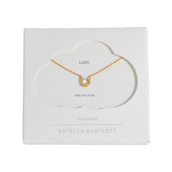 Estella Bartlett Pearl Horseshoe Necklace