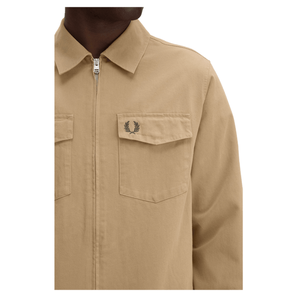 Fred Perry Twill Zip-Through Overshirt