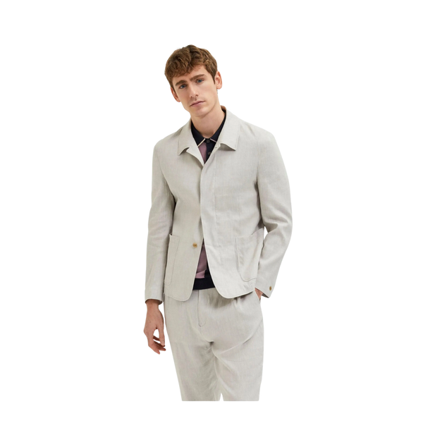 Selected Linen Blend Jacket for Men